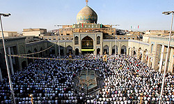 نماز عید فطر در آستان حضرت عبدالعظیم (ع) اقامه شد